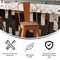 Flash Furniture 24" Orange Metal Counter Stool-Teak Poly Seat CH-31320-24GB-OR-PL2T-GG - alternate 7